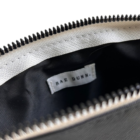 Rae Dunn ESSENTIALS. Small Black Cosmetic Bag NWOT - Picture 6 of 9